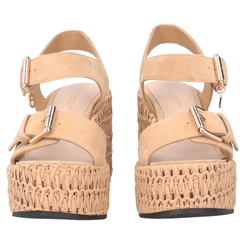 Tulum Wedge Beige Tosca Blu