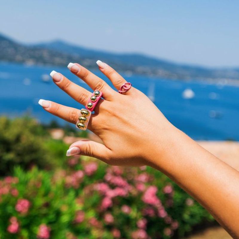 Golden Stone Ring