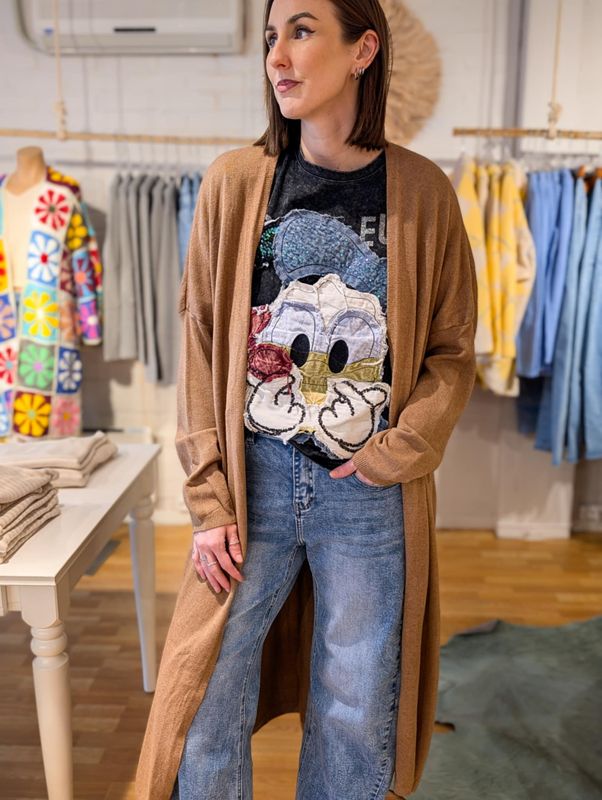Long Viscose Cardigan