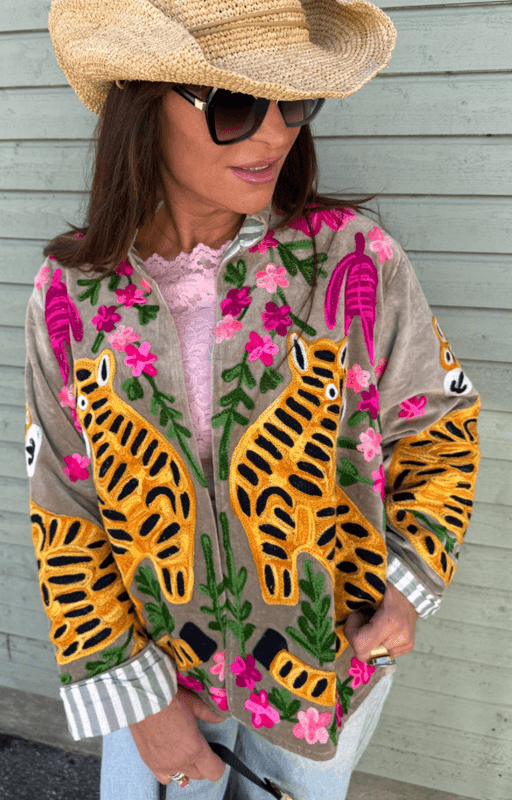 Leo Suzani Taupe Jacket Love Forever