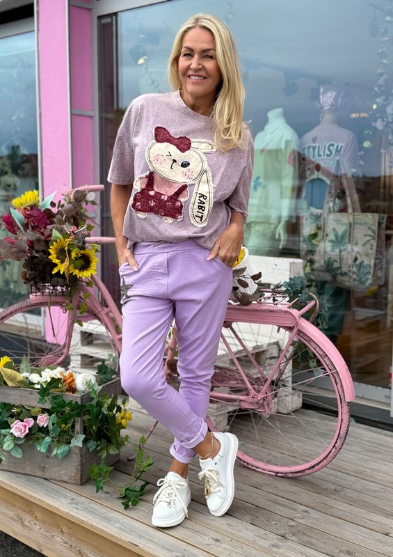 Lilac Star Stretchy Pant