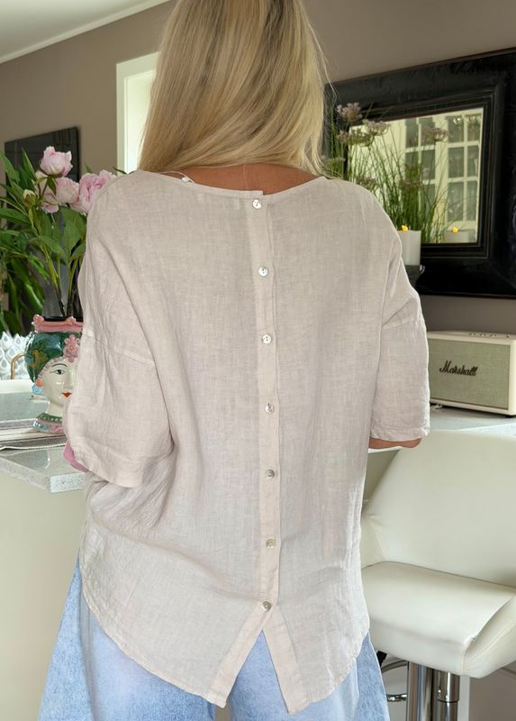 Button Linen Blouse 