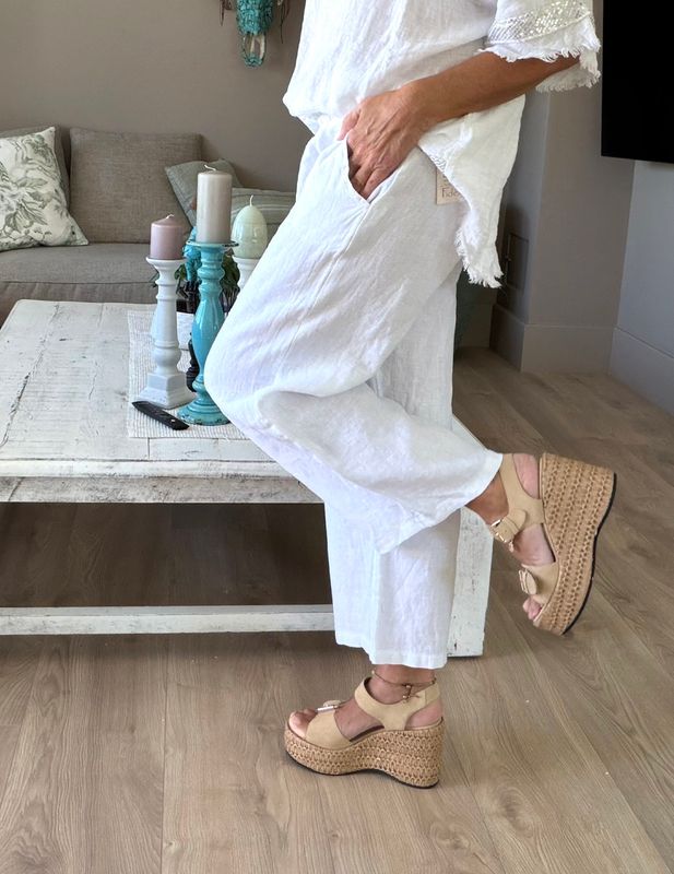 White Culotte Pant