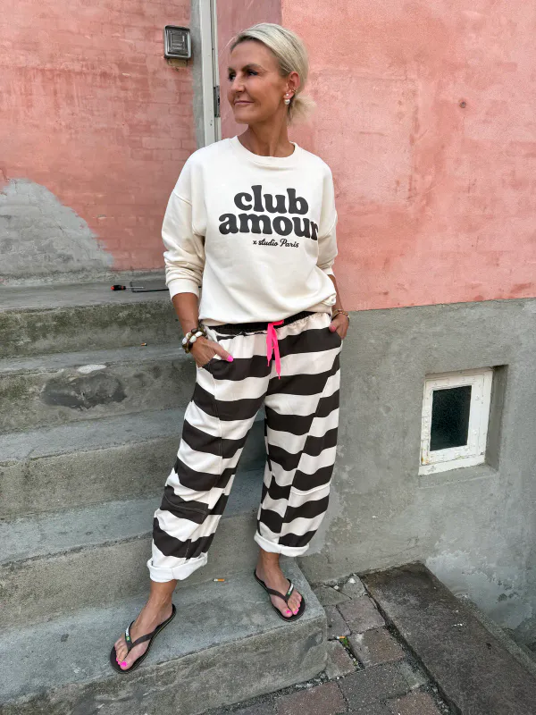 Club Amour Cream Sweat Not Allowed