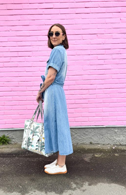 Pillow Denim Dress