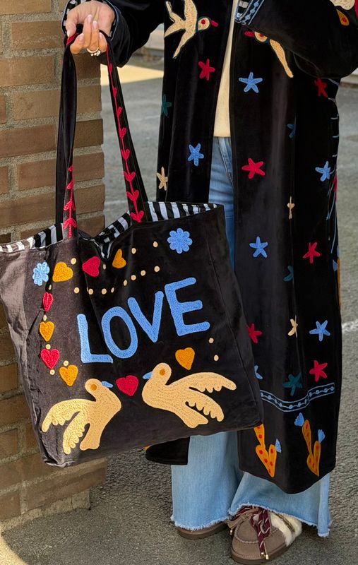 Suzani Velvet Bag Qnuz