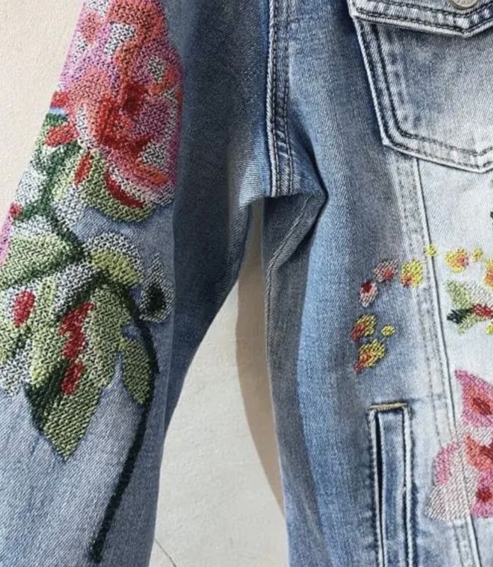 Bohem Jacket W/Embroidery Qnuz