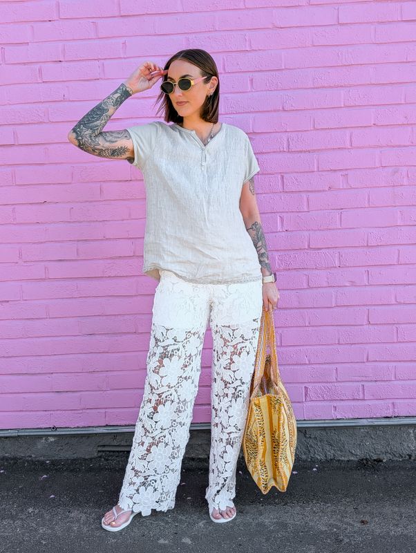 Linen T-Shirt Love Forever