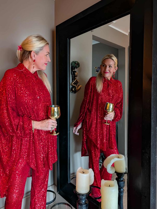 Sequin Flare Pant