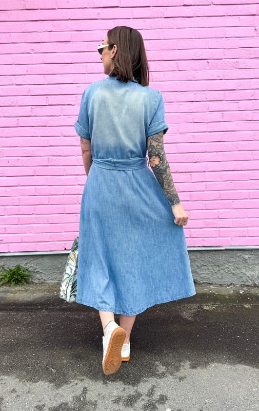 Pillow Denim Dress