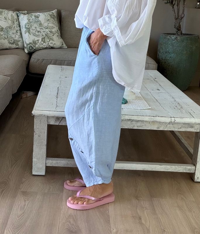 Comfy Linen Culotte Pant