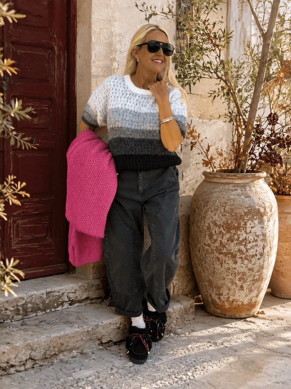 Short Sleeve Knit Qnuz