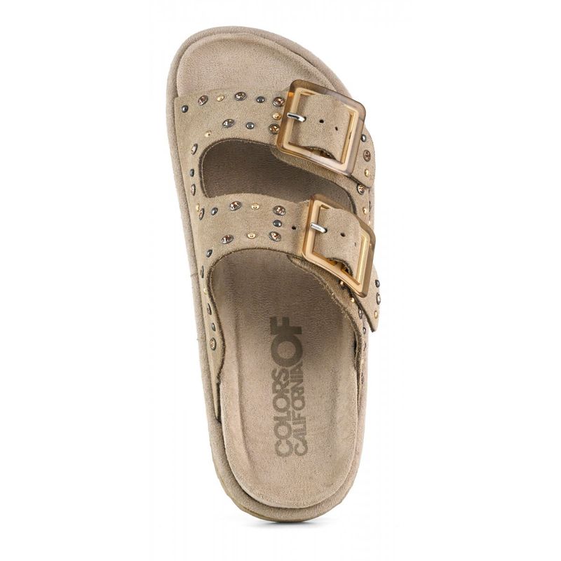 Cow Suede Sandal Colors Of California