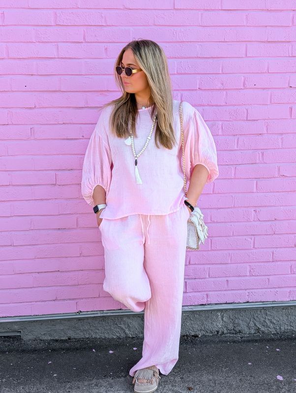 Mette Linen Blouse Love Forever