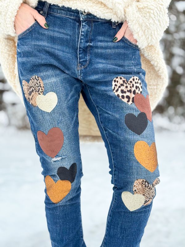Heart Patch Jeans