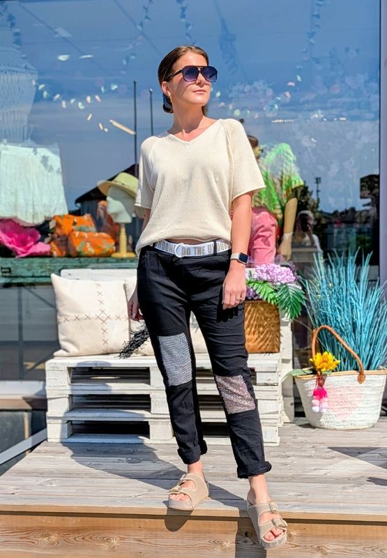 Summer Sequin Stretchy Pant