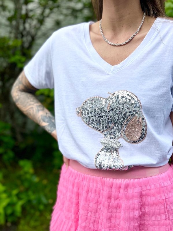 Snoopy Sequin Tee