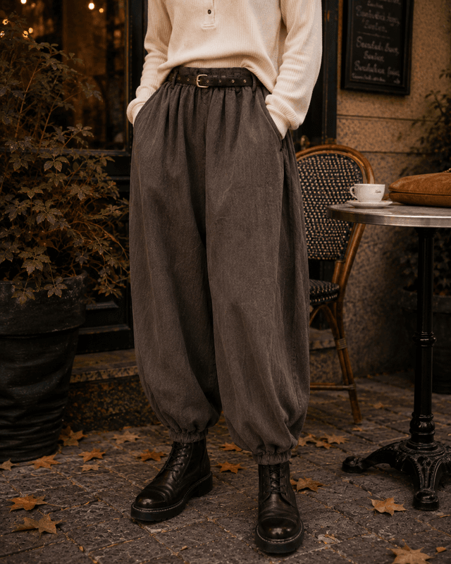 Belted Balloon Pant