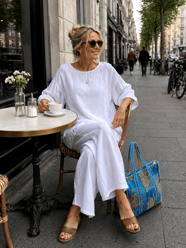 Mette Linen Blouse Love Forever