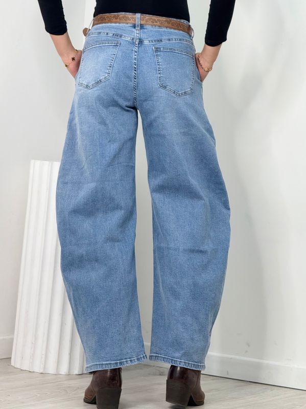 Boho Paisley Barrel Jeans