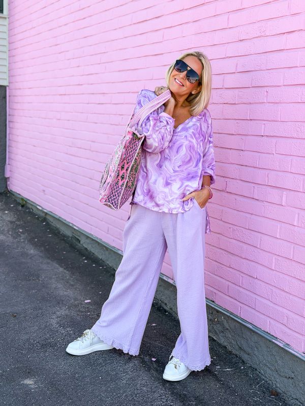 Lavender Cotton Pant