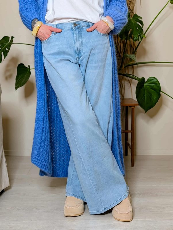 Light Wide Denim Jeans