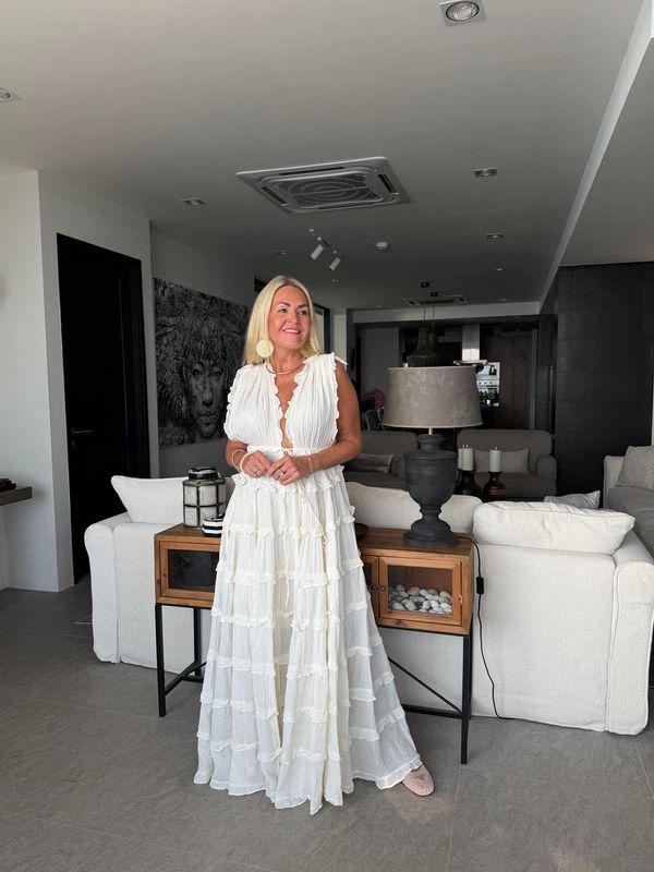 Boho Ivory Maxi Dress