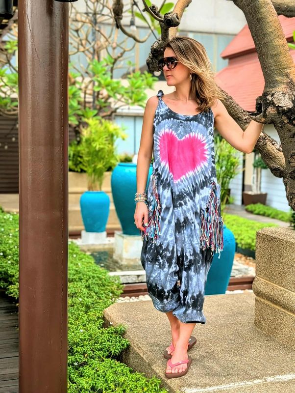 Tie Dye Heart Jumpsuit