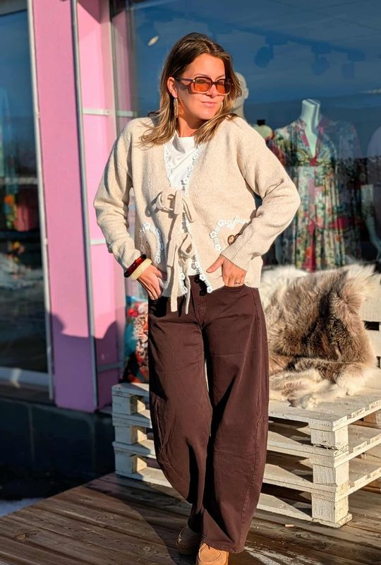 Heart Blonde Cardigan