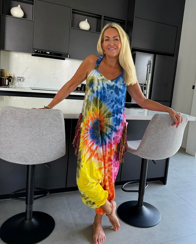 Tie Dye Fringe Jumpsuit 