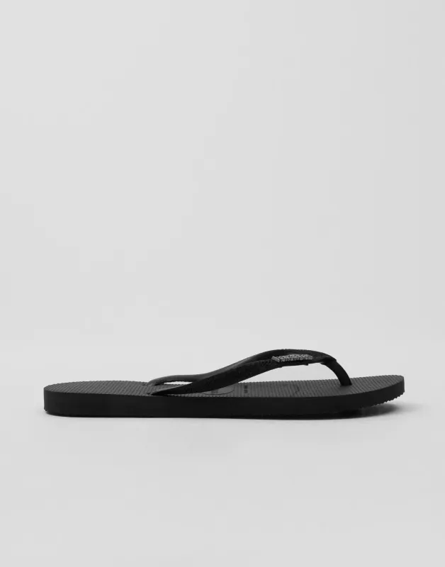 Slim Glitter Black Havaianas