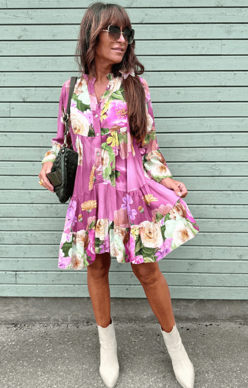Flower Short Dress