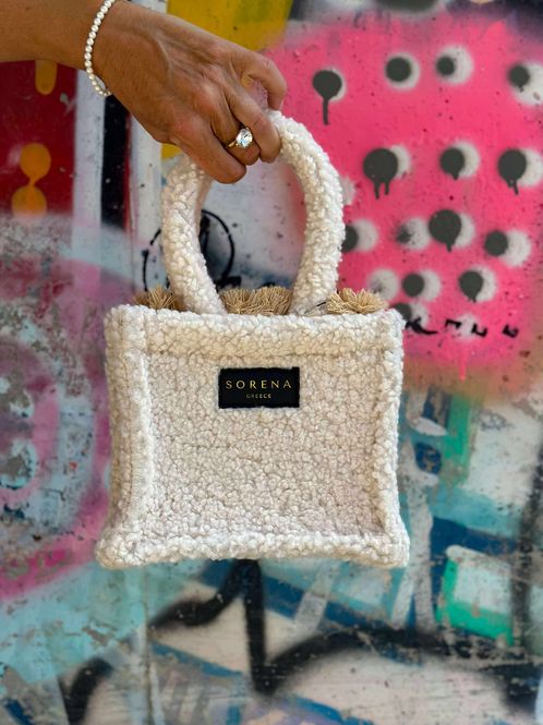Hovedbilde Beige Teddy Mini Tote Bag ...
