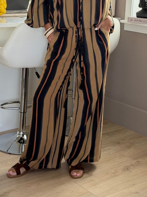 Hovedbilde Pican Stripe Pant Coconut ...