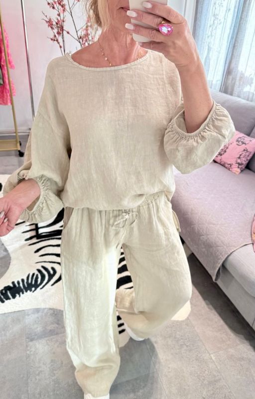 Mette Linen Pant Love Forever