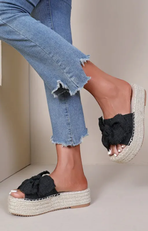 Bow Slippers Love Forever