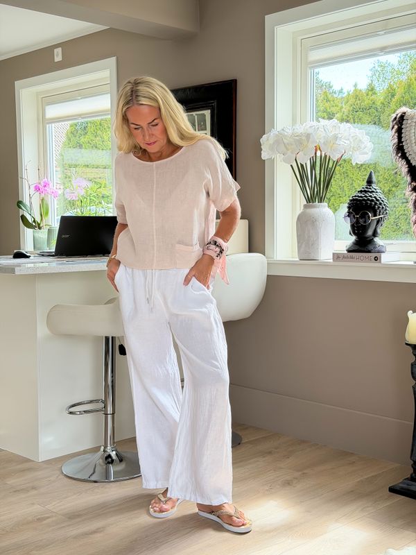 Straight Linen Pant
