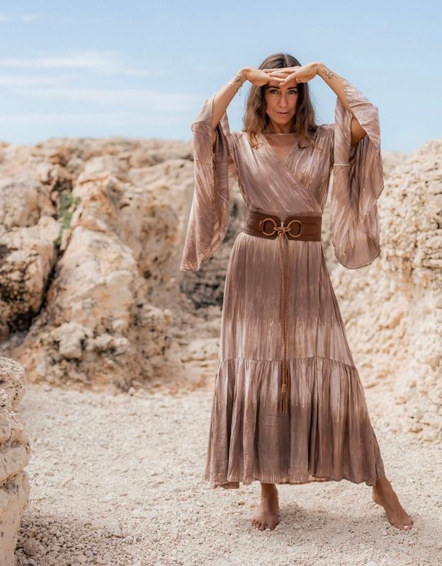 Dreamy Wrap Maxi Dress Coconut Milk