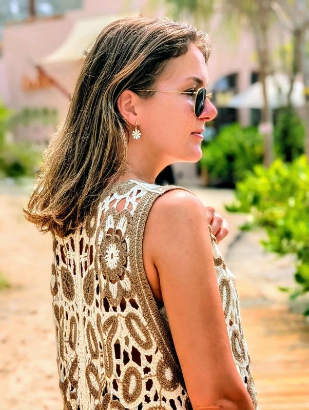 Crochet Long Vest