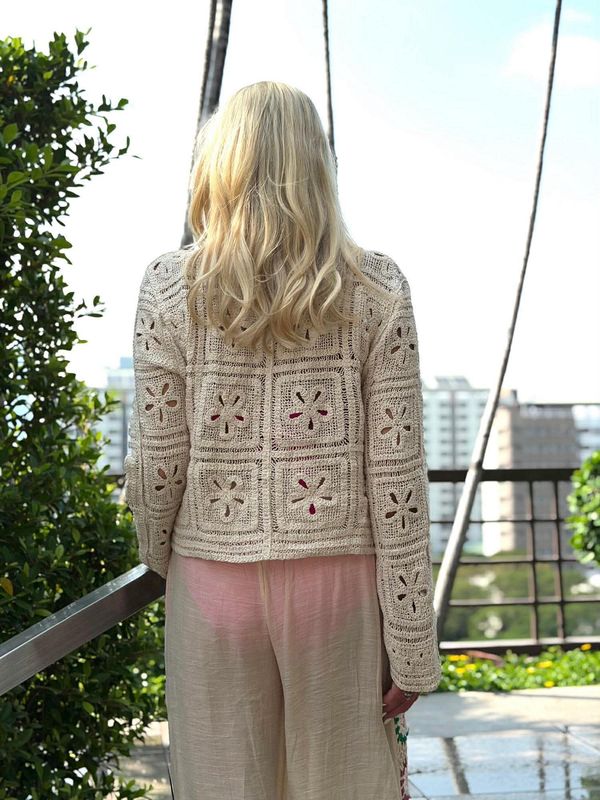 Crochet Shirt Jacket