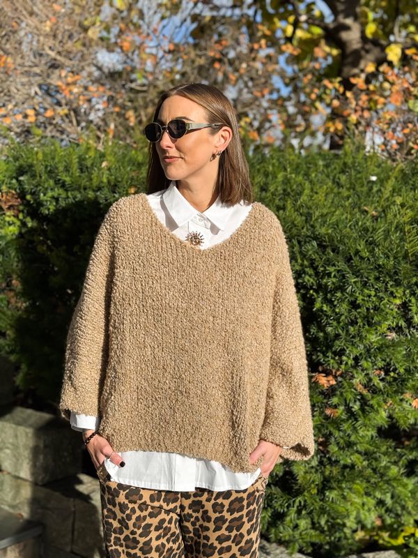 Star Bouclé Sweater