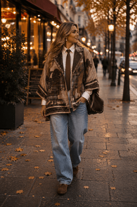 Horsie Oversized Poncho