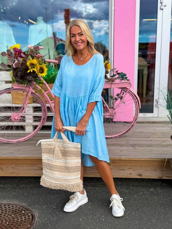 Button Up Linen Dress