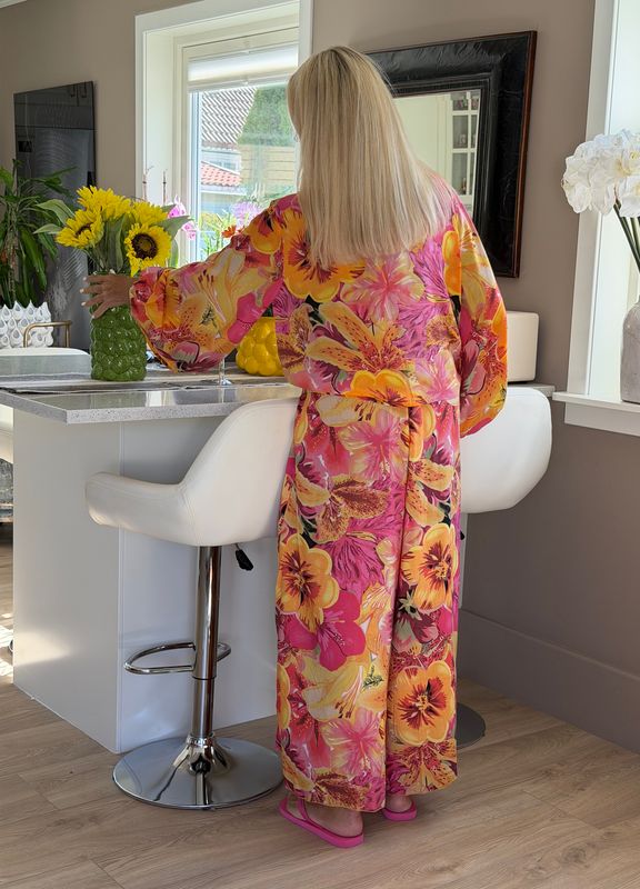 Big Flower Jumpsuit Coconut Milk
