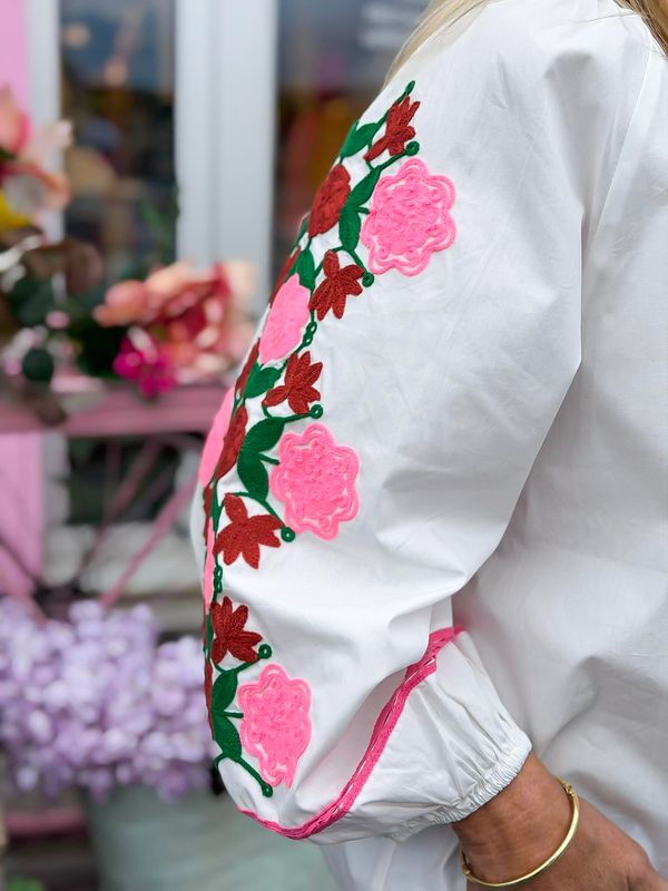 Embroidery Bohem Blouse Qnuz