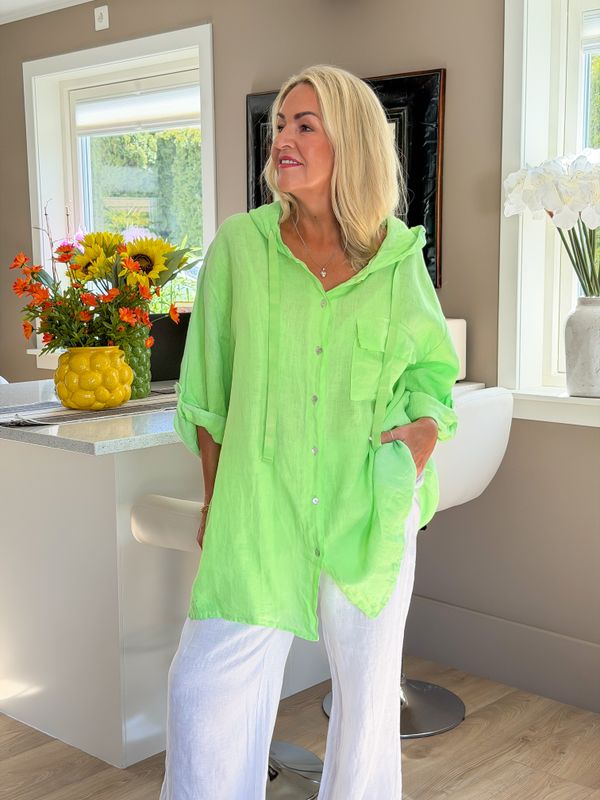 Leopard Linen Shirt