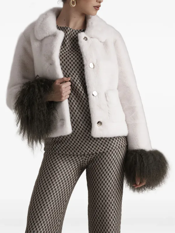 Faux Fur Cream Jacket Pho Firenze
