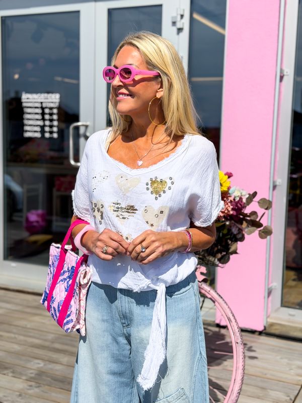 Linen Heart Top