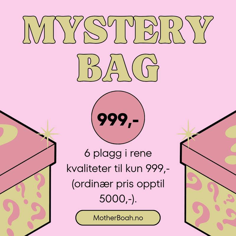 MYSTERY BAG - 6 Plagg For 999,- str. 38-42 (ingen retur)