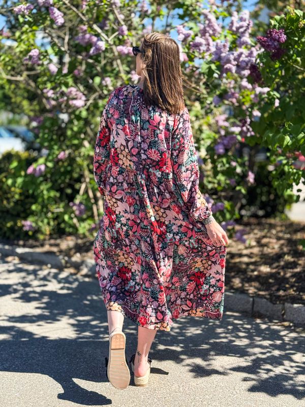 Flowery Midi Dress